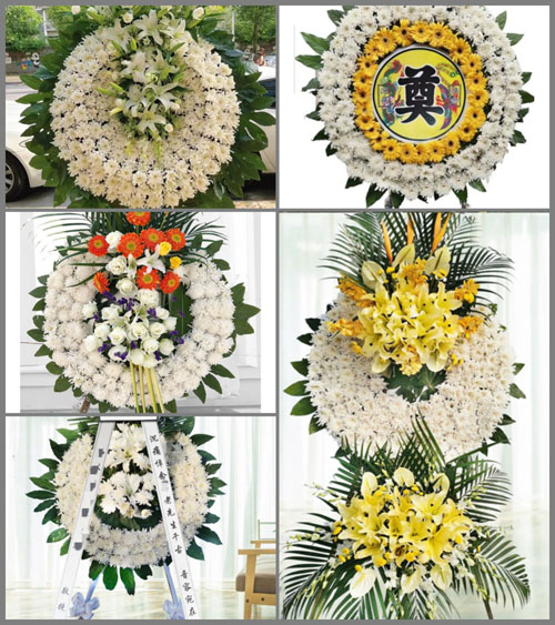 湖北咸宁市赤壁市赤壁镇九毫堤村花圈速递