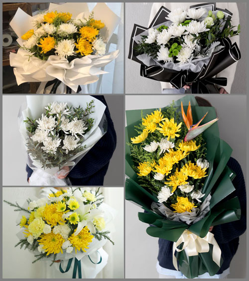 湖北咸宁市赤壁市赤壁镇九毫堤村白事花束代送